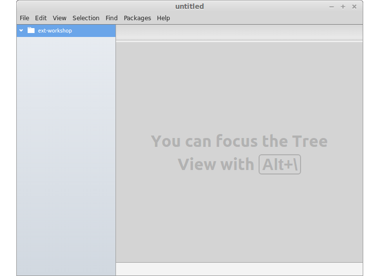 Start view atom editor.