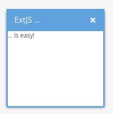 ExtJS is easy