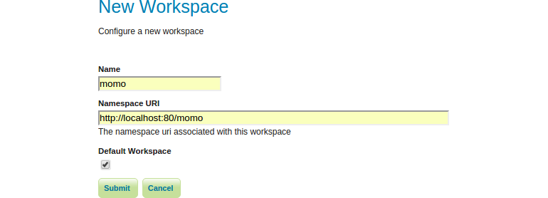 Add new workspace
